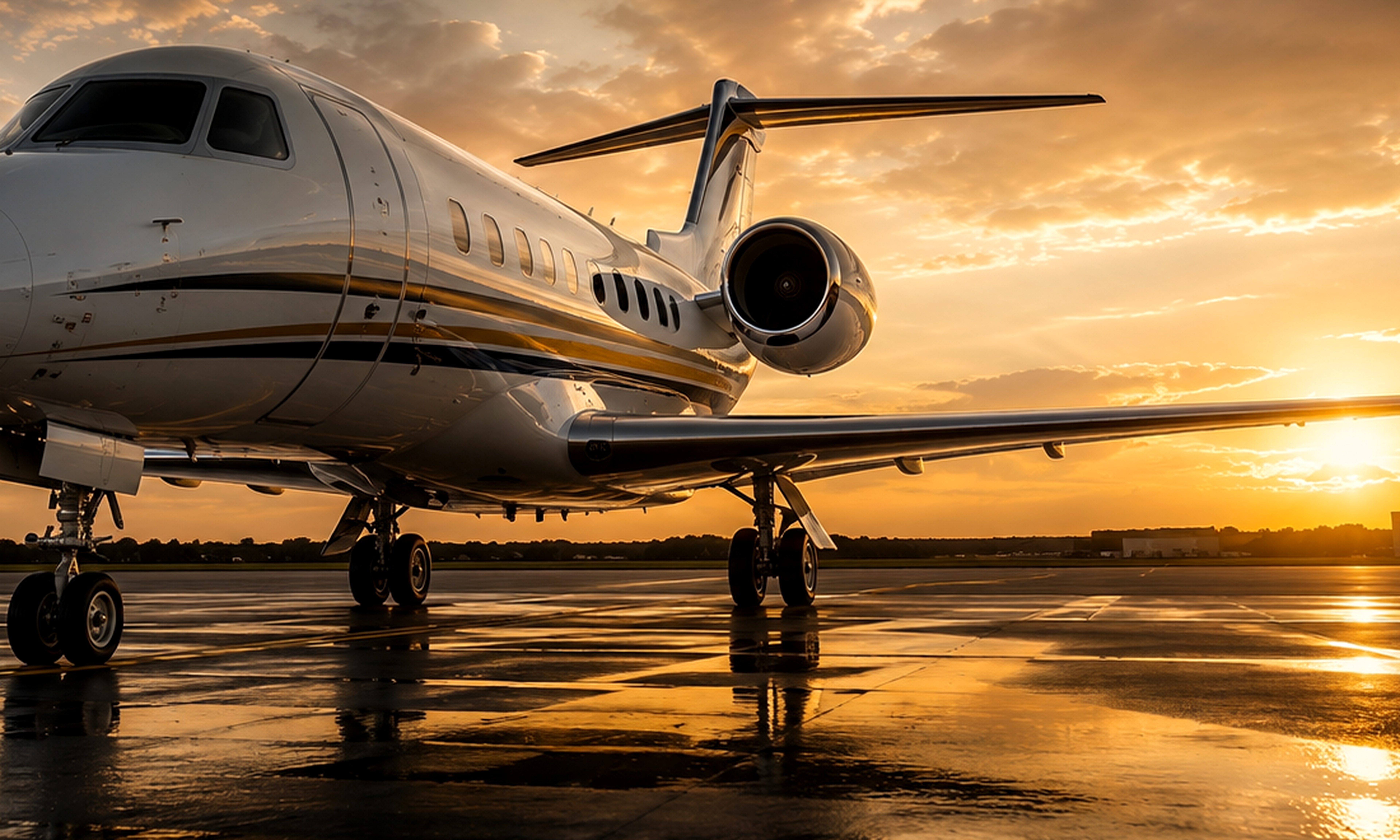 Private jet exterior detailing